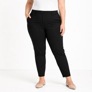 Old Navy High-Rise Pixie Pants Size 22 Black Secret Smooth Pockets Stretch NWOT